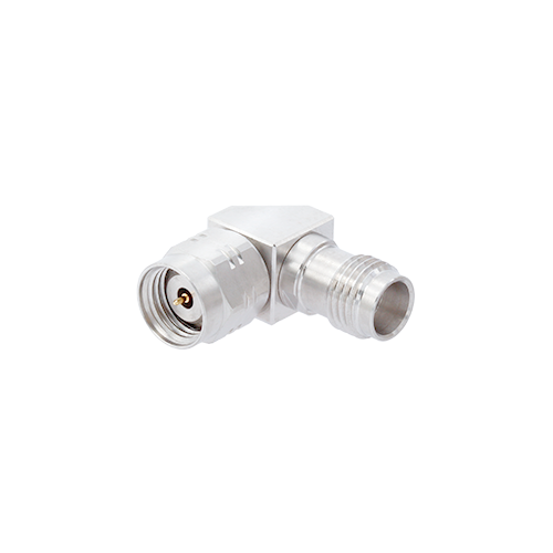 Precision Test Adapter-1.85 mm(M) to 2.4 mm(F) Right Angle type: 50 GHz Precision Test Adapter-1.85 mm(M) to 2.4 mm(F) Right Angle type: 50 GHz